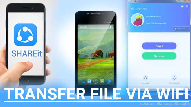 Transfer File via Wifi di TREQ Tune Z2 Menggunakan ShareIt Terbaru